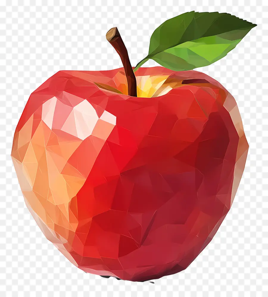 Pomme，Pomme Polygonale PNG