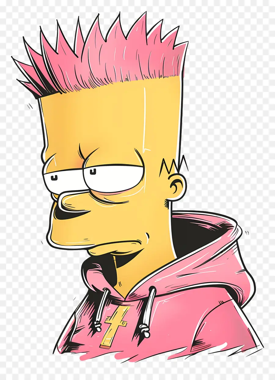 Bart Simpson，Garçon Jaune PNG