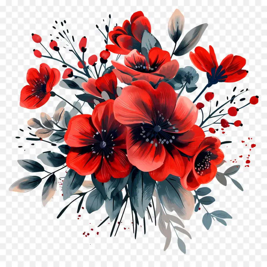 Bouquet De Fleurs，Fleurs PNG