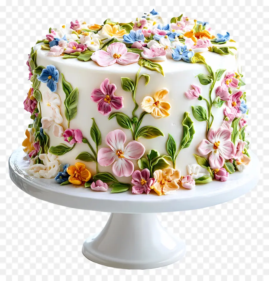 Décoration De Gâteaux，Gâteau Aux Fleurs PNG