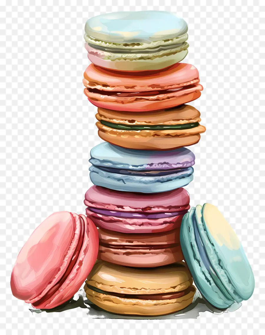 Pile De Macarons，Macarons PNG