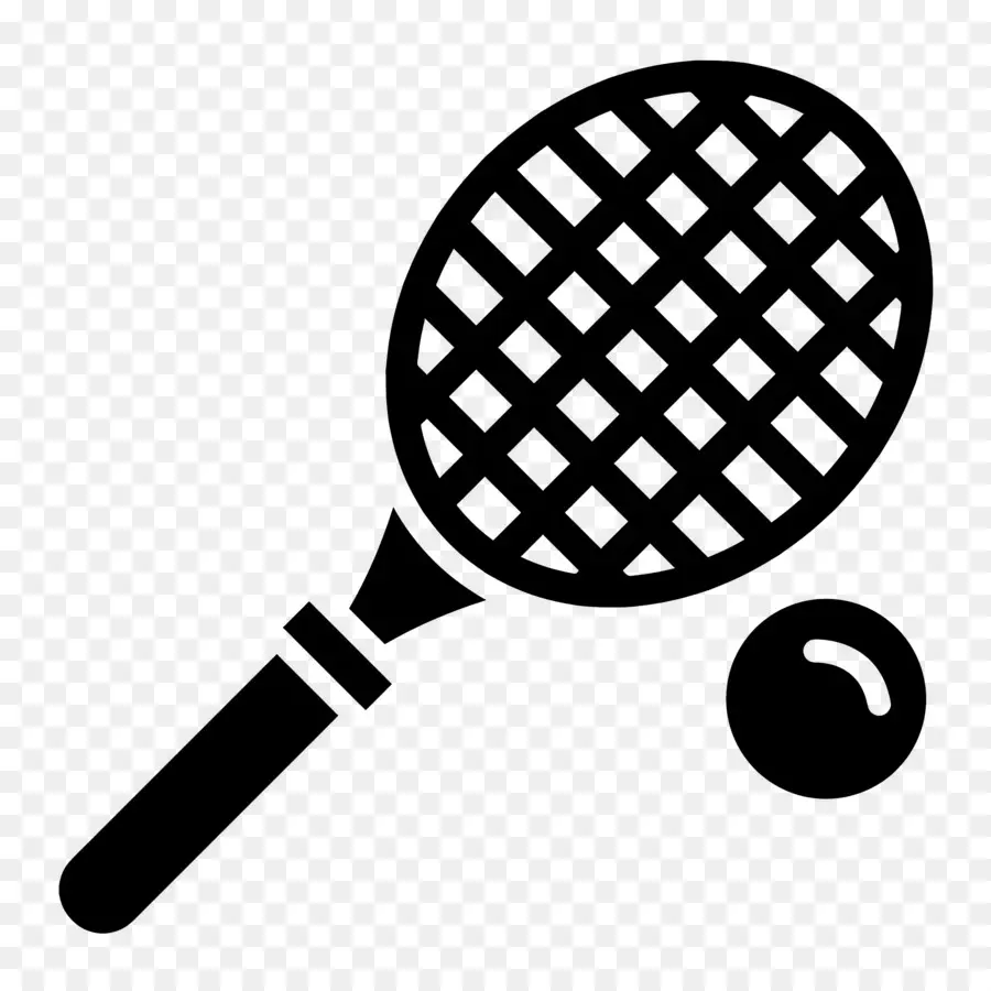 Raquette De Tennis，Raquette Et Balle De Tennis PNG