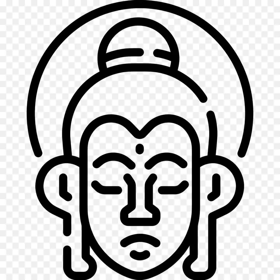 Bouddha，Visage De Bouddha PNG