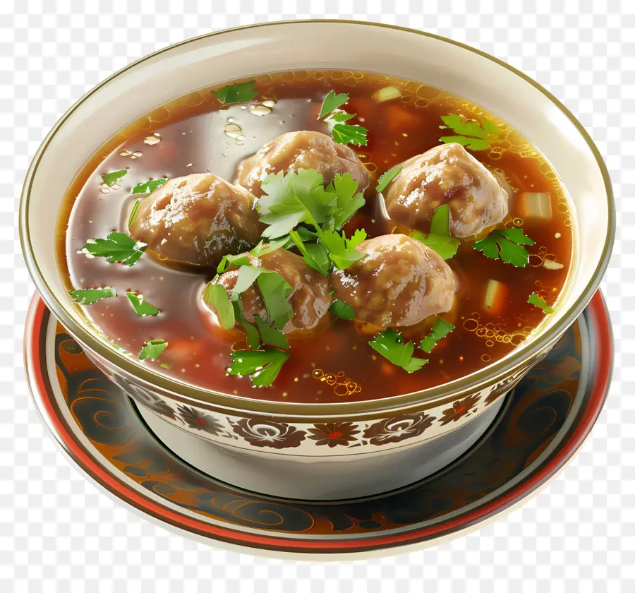 Soupe Aux Boulettes De Viande，Soupe PNG