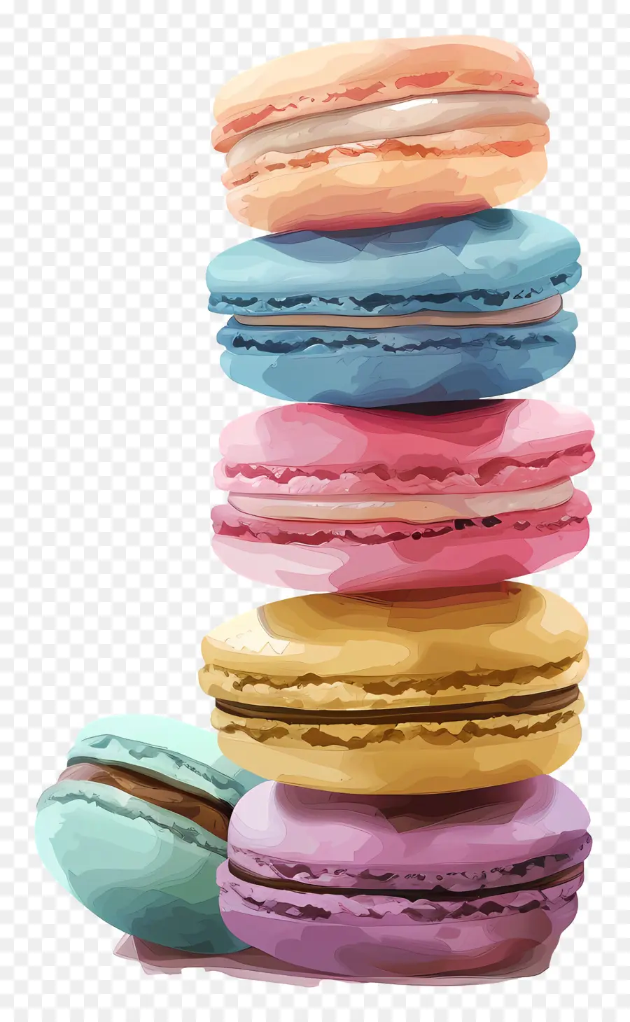 Pile De Macarons，Macarons PNG