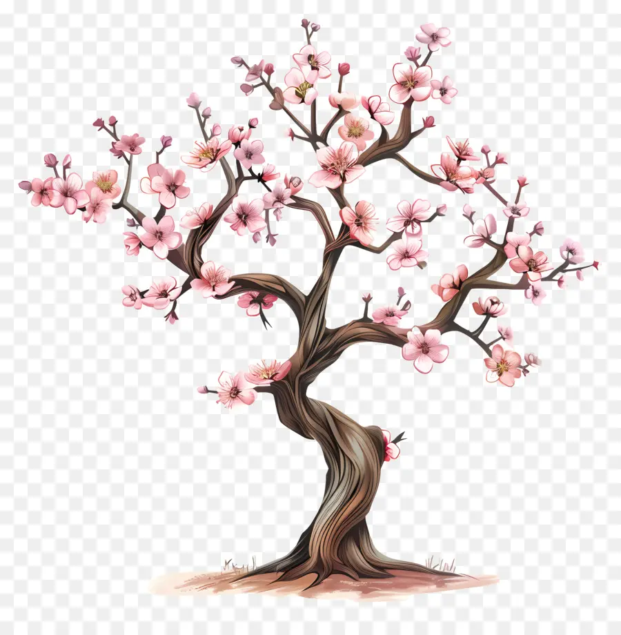 Arbre En Fleurs，Fleurs De Cerisier PNG