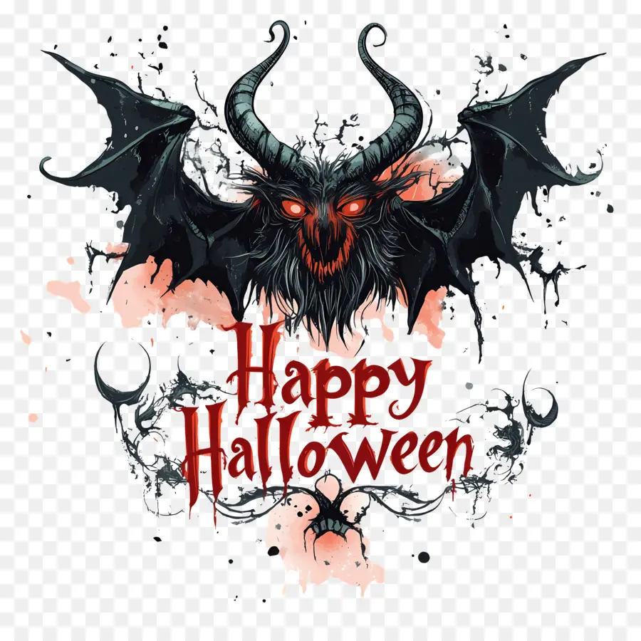 Joyeux Halloween，Batte PNG