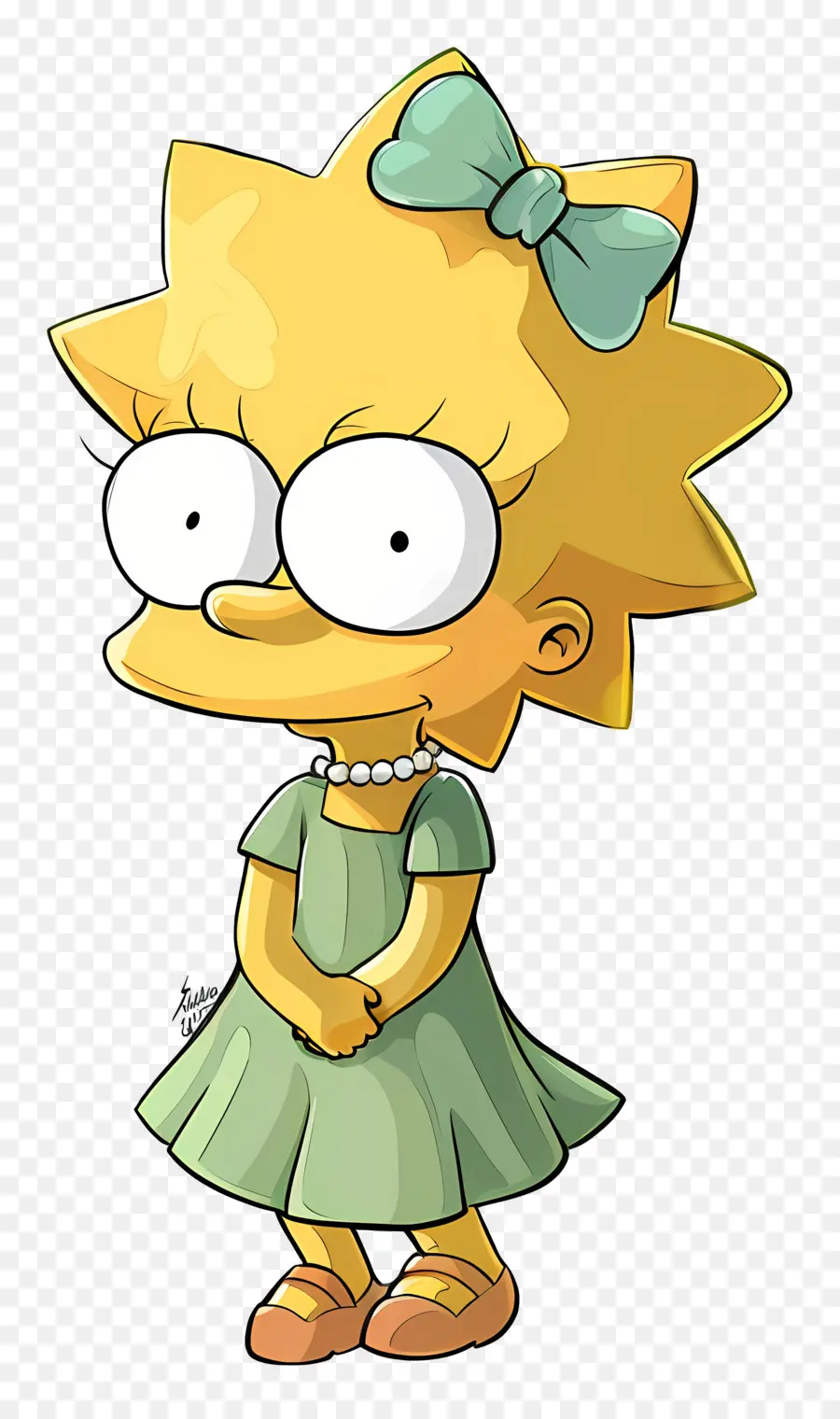 Maggie Simpson，Fille De Dessin Animé Jaune PNG