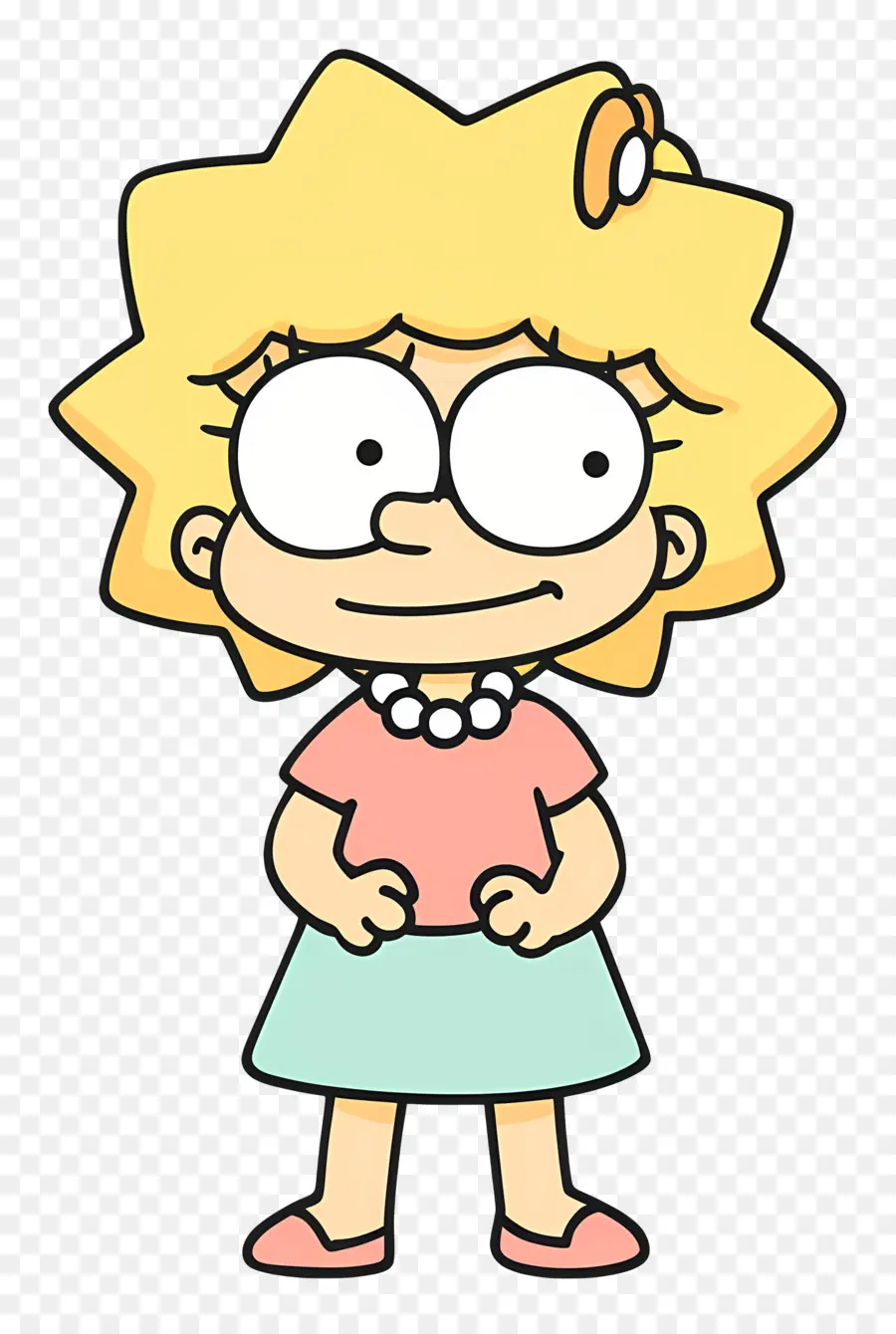 Lisa Simpson，Fille De Dessin Animé PNG