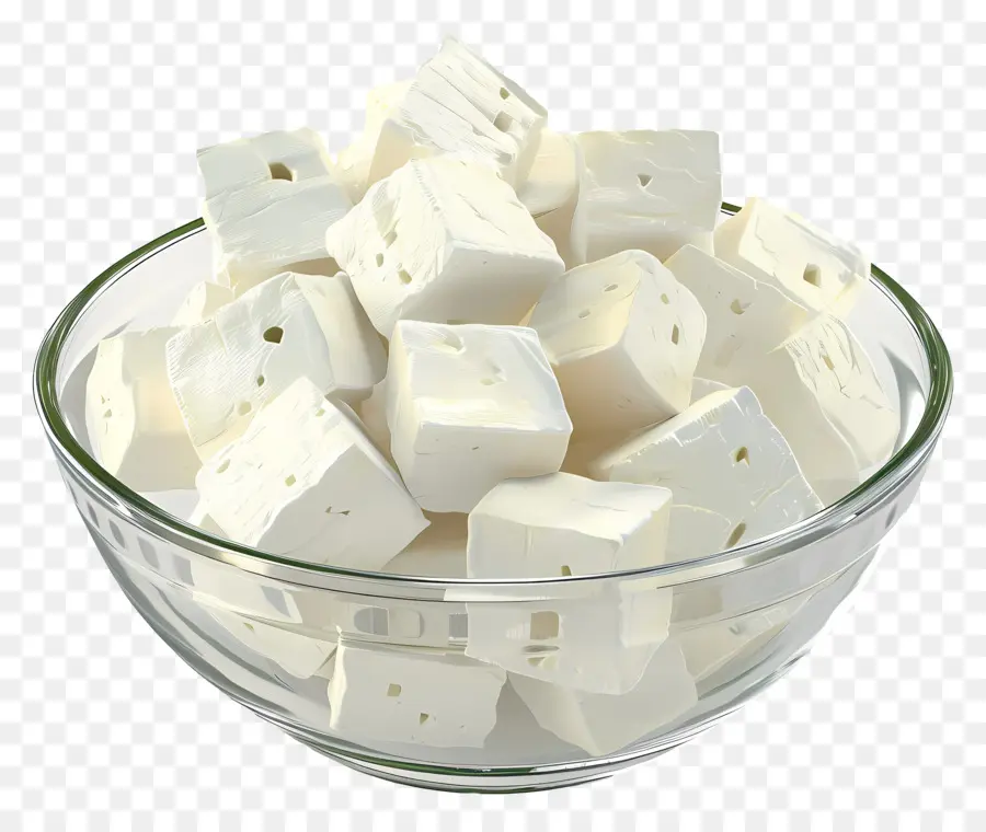 Paneur，Bol De Cubes De Fromage PNG