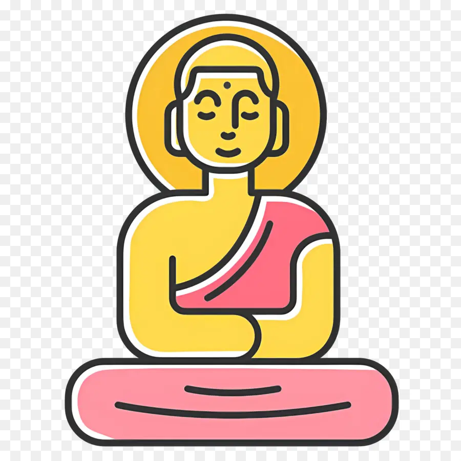 Bouddha，Bouddha En Couleur PNG