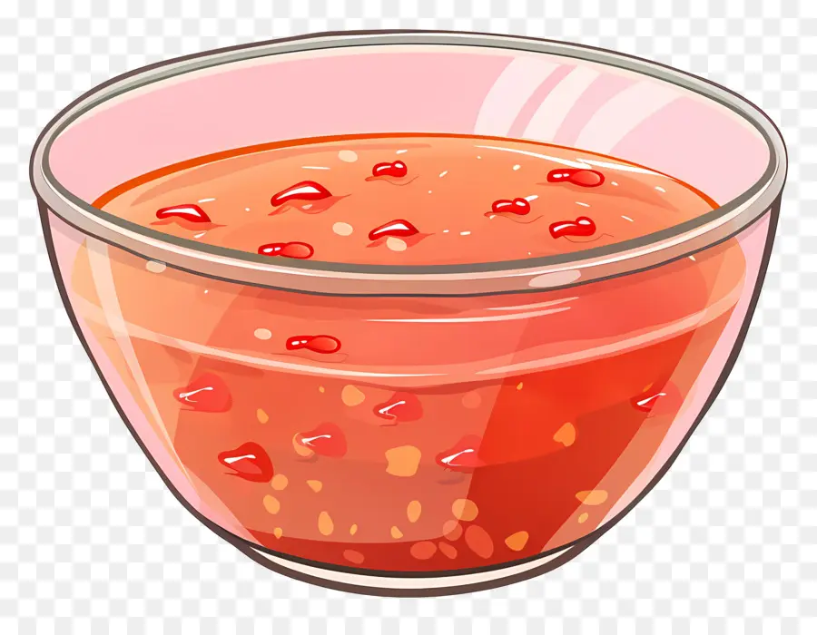 Sauce Chili，Bol De Sauce Rouge PNG