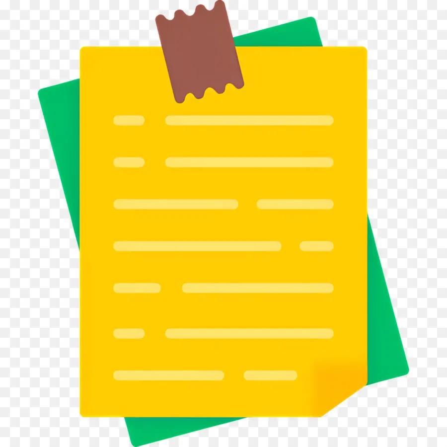 Notes Autocollantes，Remarque Jaune PNG