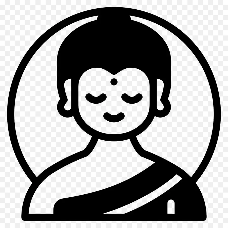 Bouddha，Visage De Bouddha PNG