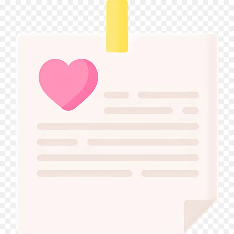 Notes Autocollantes，Lettre D'amour PNG