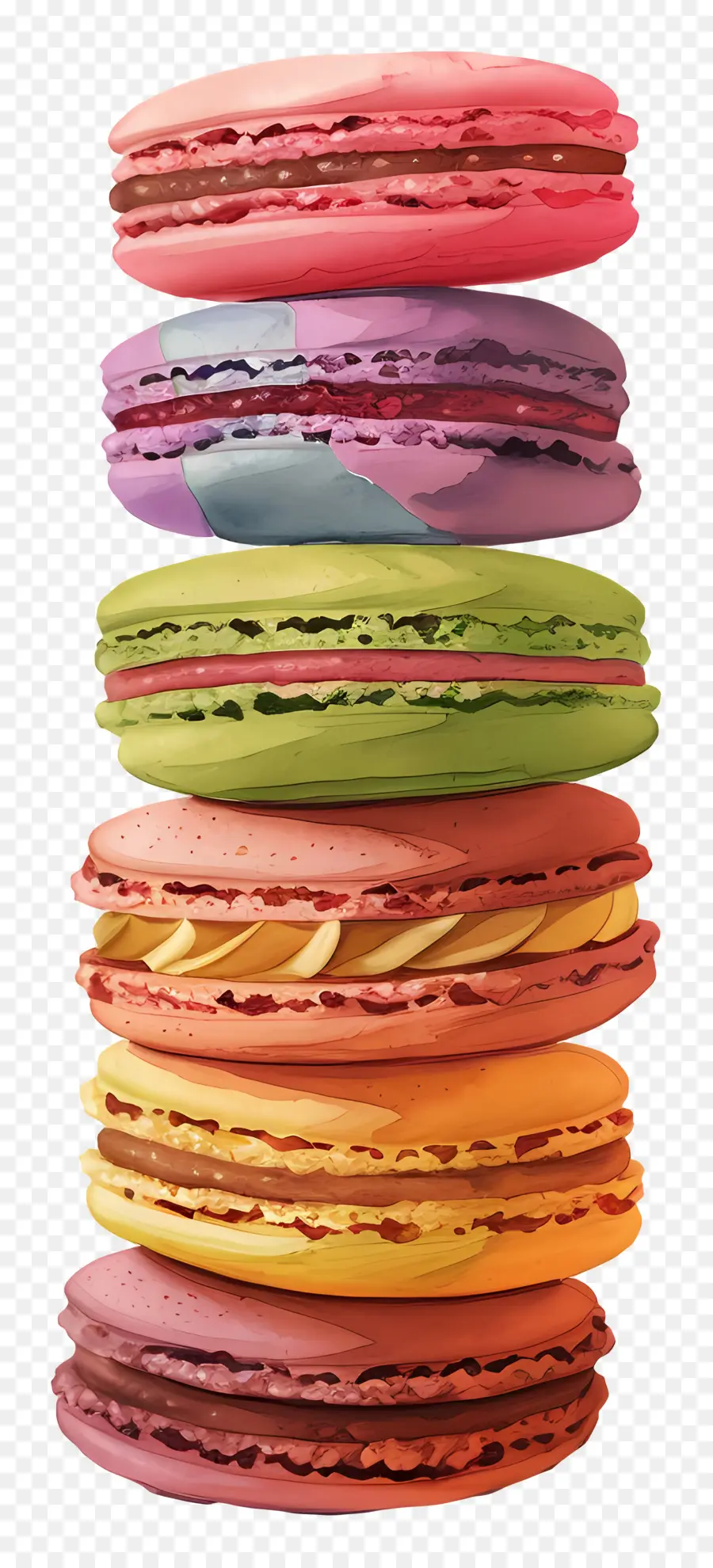 Pile De Macarons，Macarons PNG