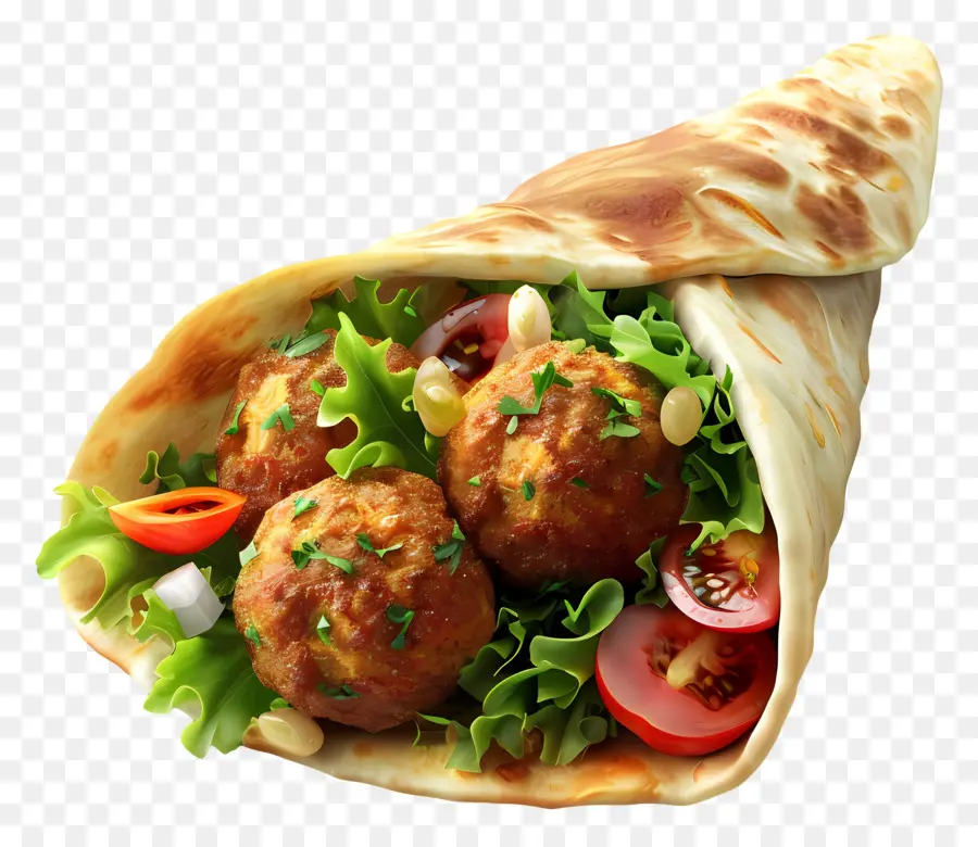 Roulé Aux Falafels，Envelopper PNG