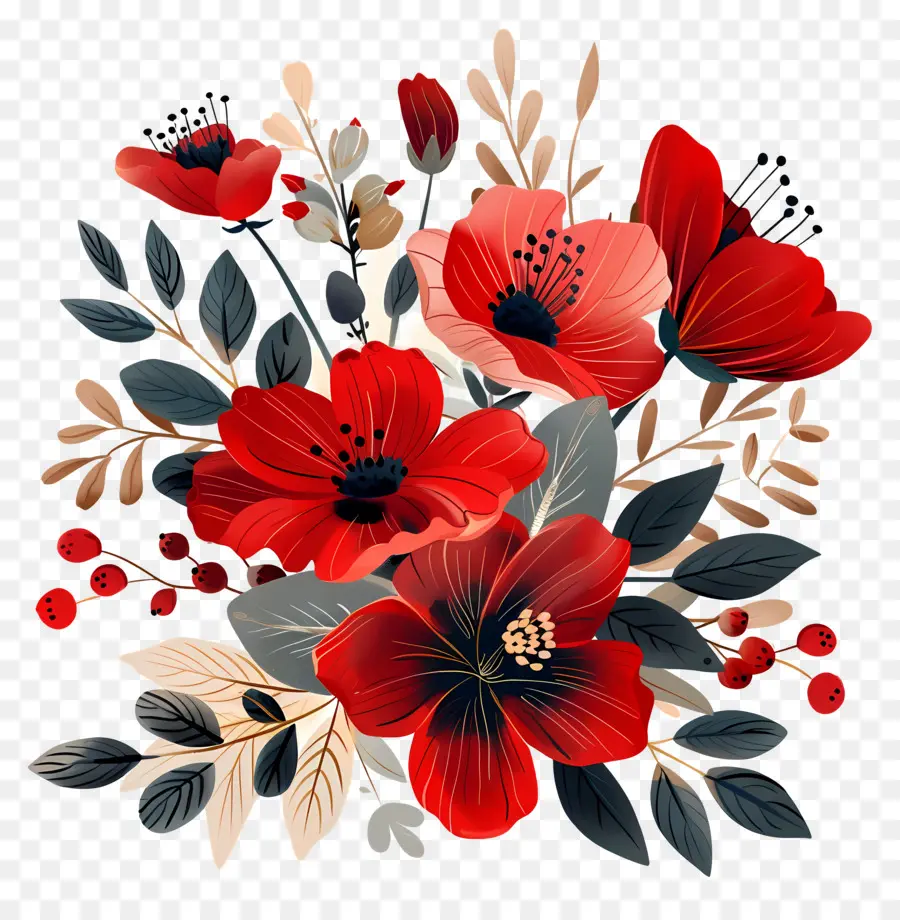 Bouquet De Fleurs，Fleurs PNG