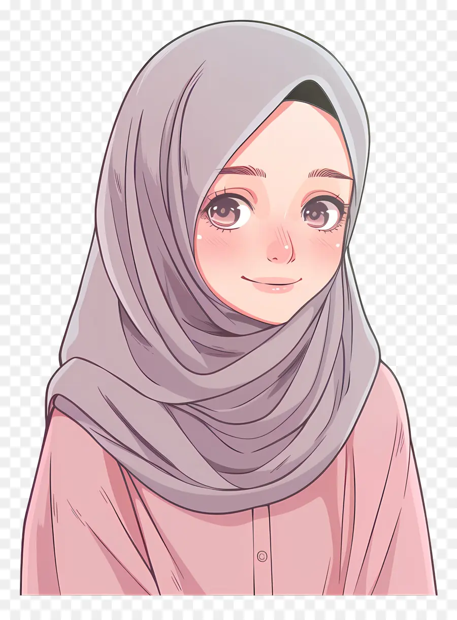 Jolie Fille Hijab，Fille En Hijab PNG