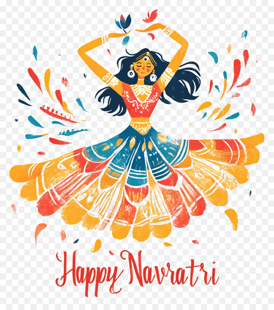 Joyeux Navratri，Célébration De Navratri PNG