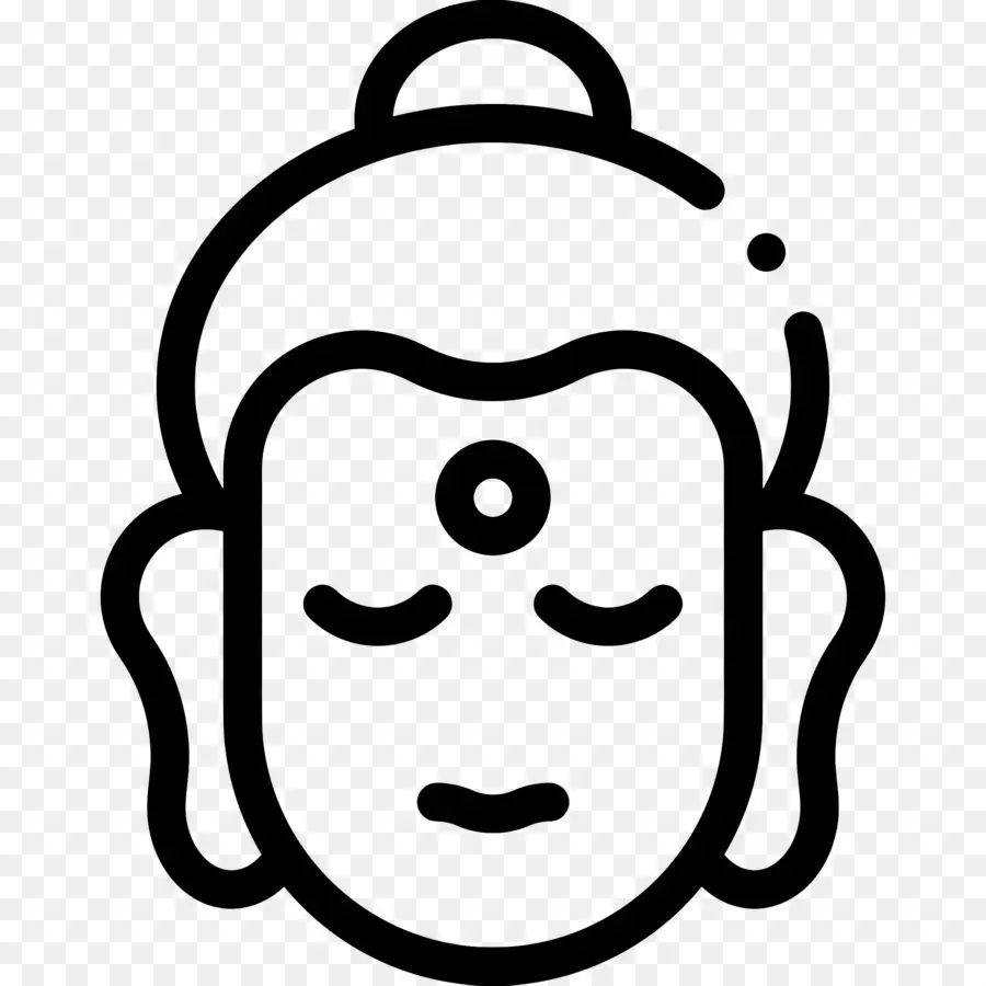 Bouddha，Visage De Bouddha PNG