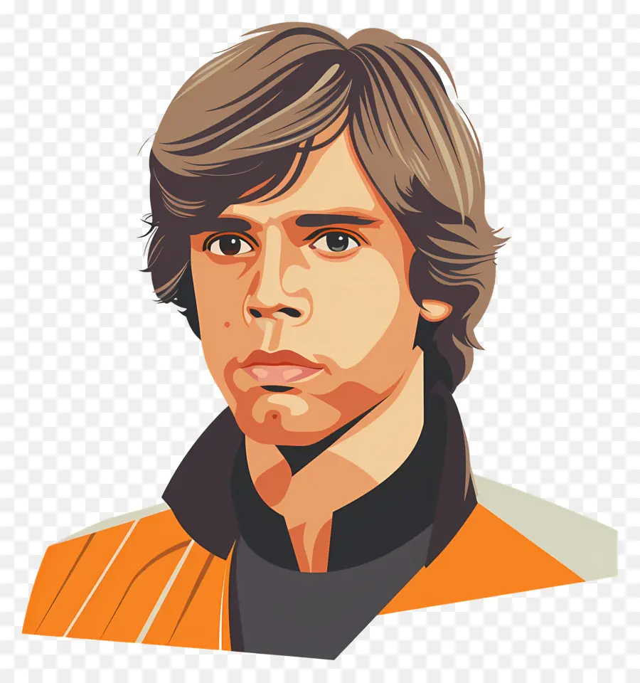 Luc Skywalker，Personnage De Dessin Animé PNG