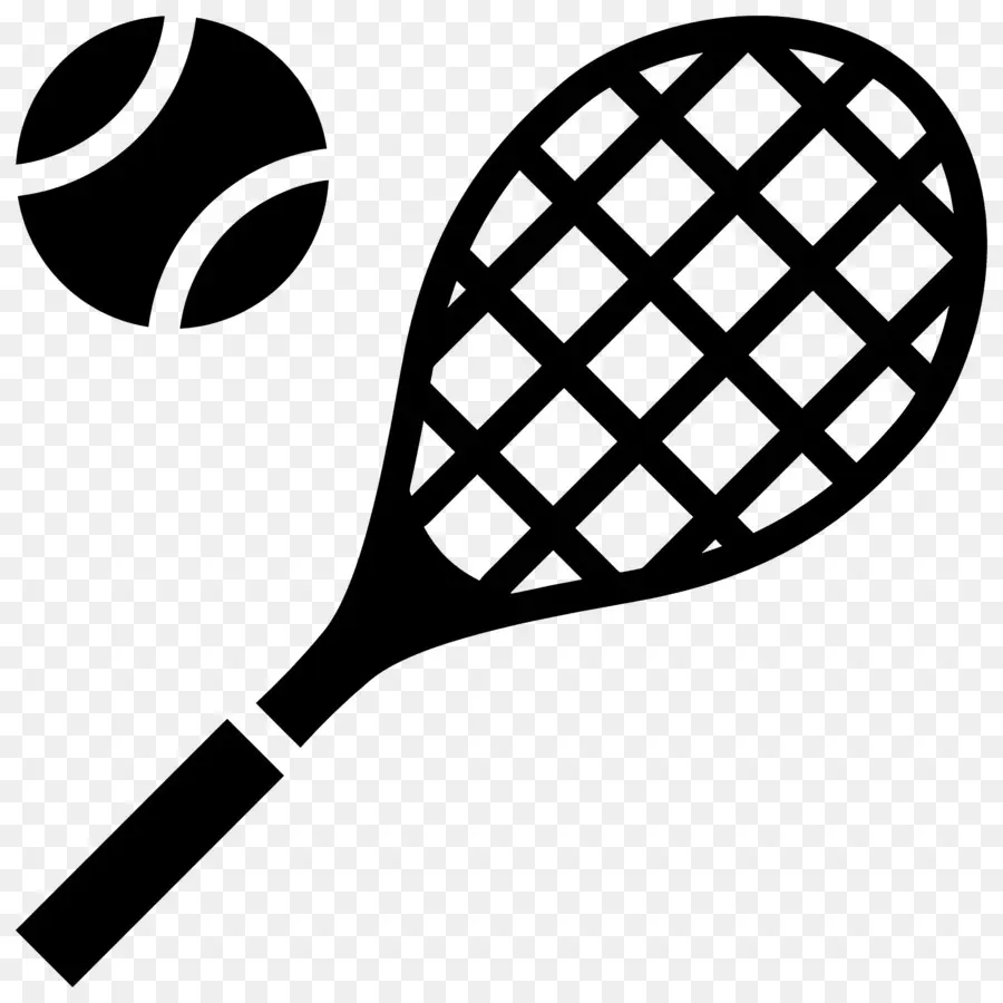 Raquette De Tennis，Raquette Et Balle De Tennis PNG