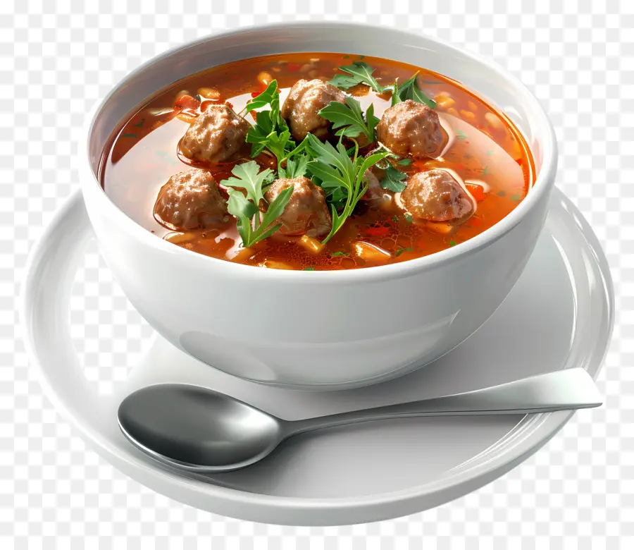 Soupe Aux Boulettes De Viande，Soupe PNG