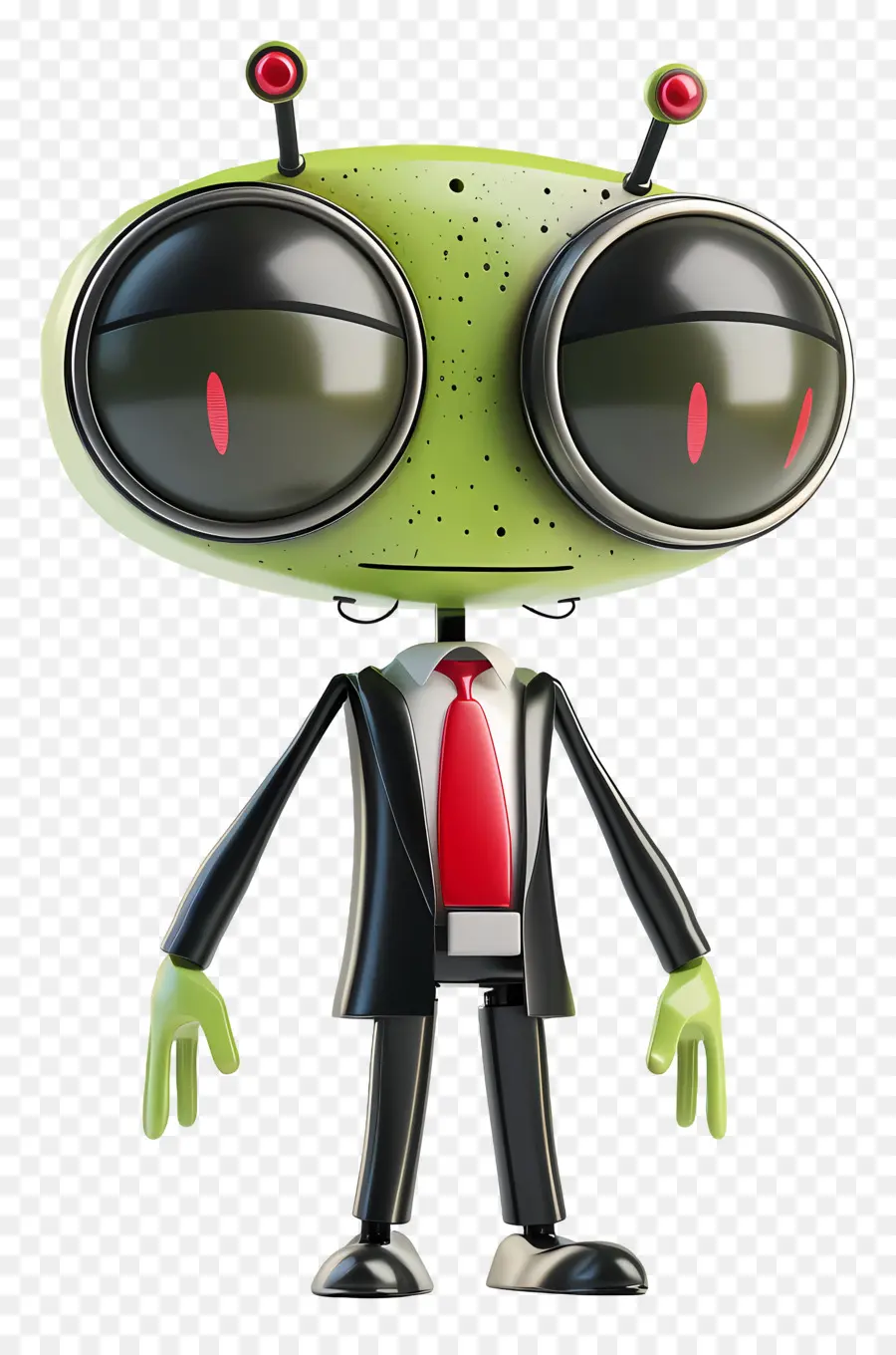 Envahisseur Zim，Alien Vert En Costume PNG