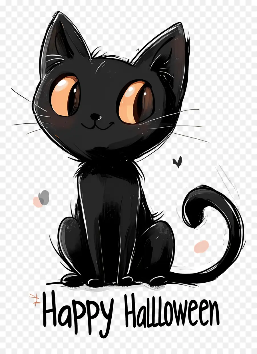 Joyeux Halloween，Chat Noir PNG