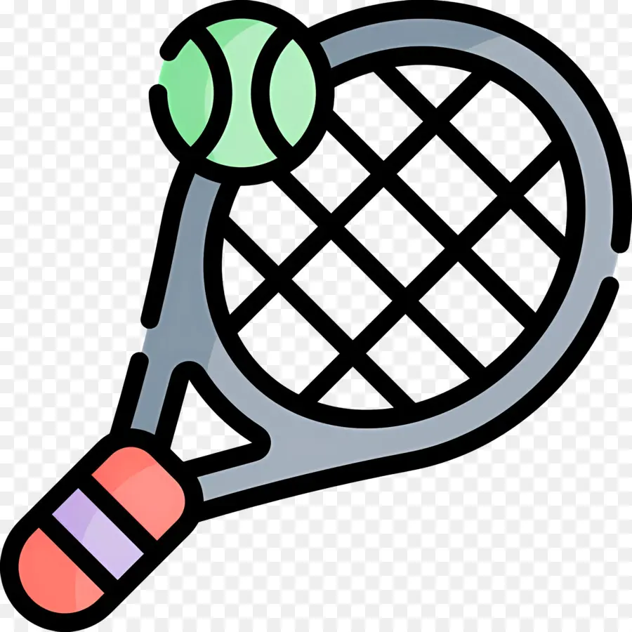 Raquette De Tennis，Raquettes Et Balles De Tennis PNG