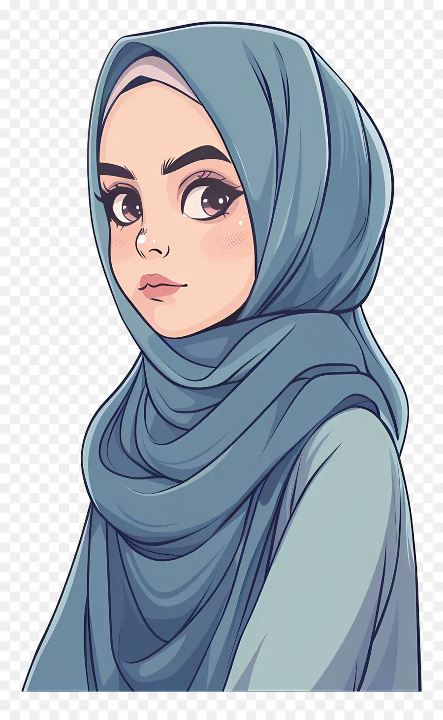 Jolie Fille Hijab，Fille En Hijab PNG