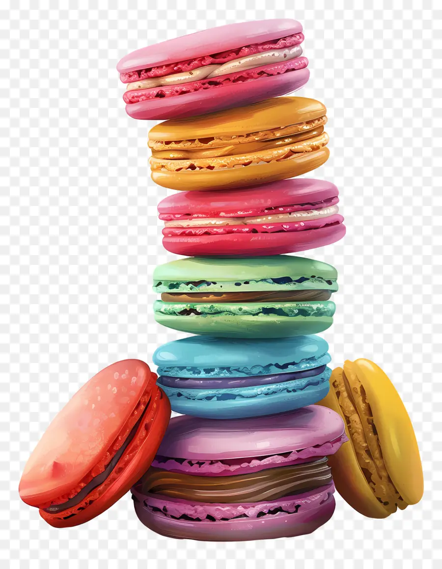 Pile De Macarons，Macarons PNG