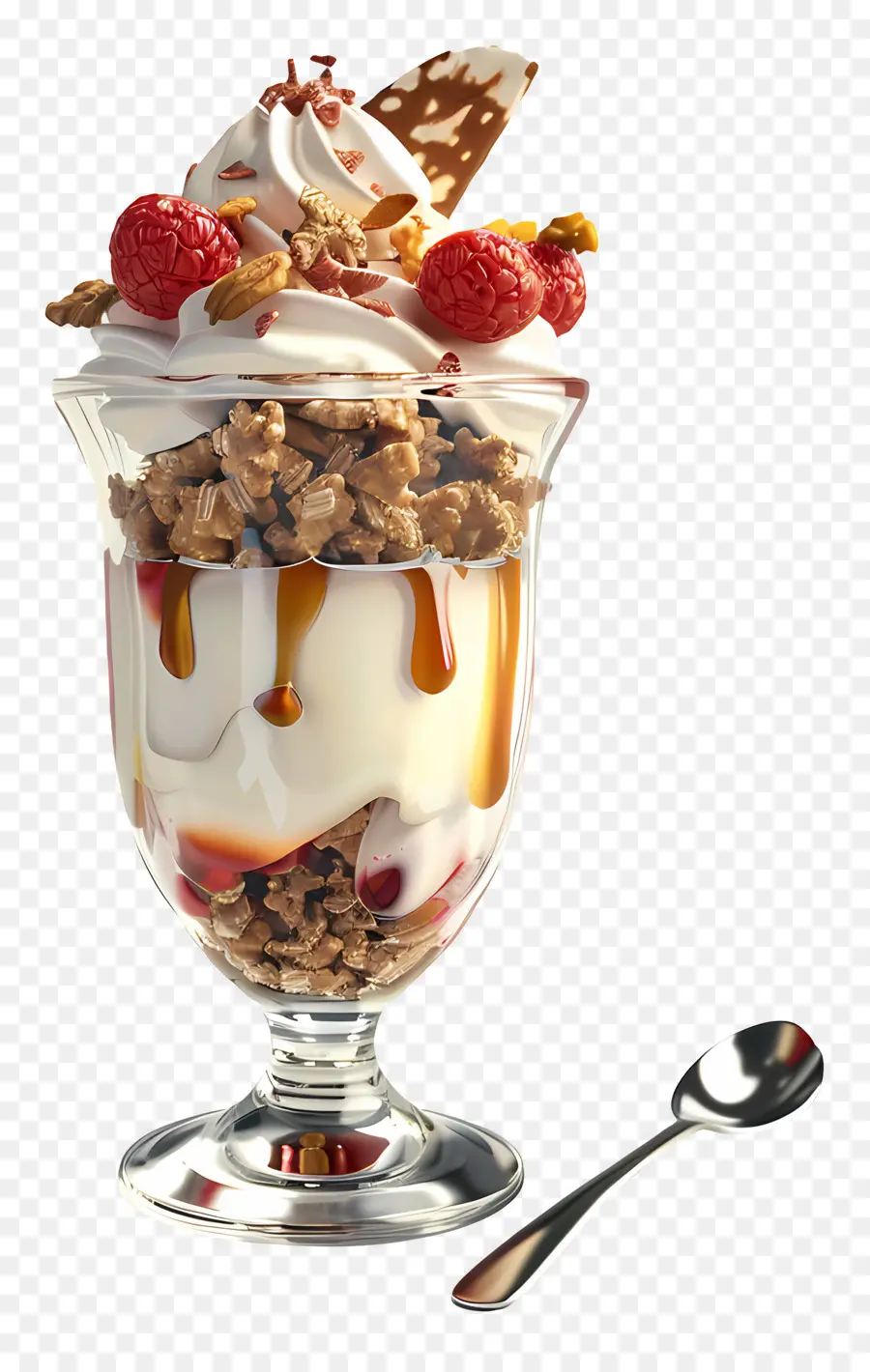 Parfait Au Yaourt，Sundae PNG