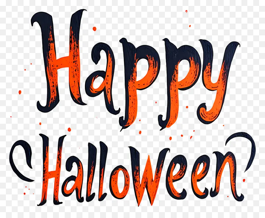 Joyeux Halloween，Texte Joyeux Halloween PNG