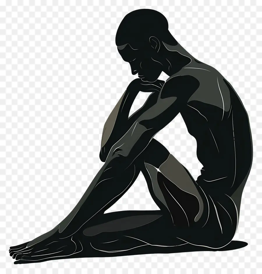 Homme Pensant，Contemplation PNG