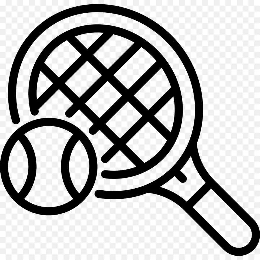 Raquette De Tennis，Raquette Et Balle De Tennis PNG