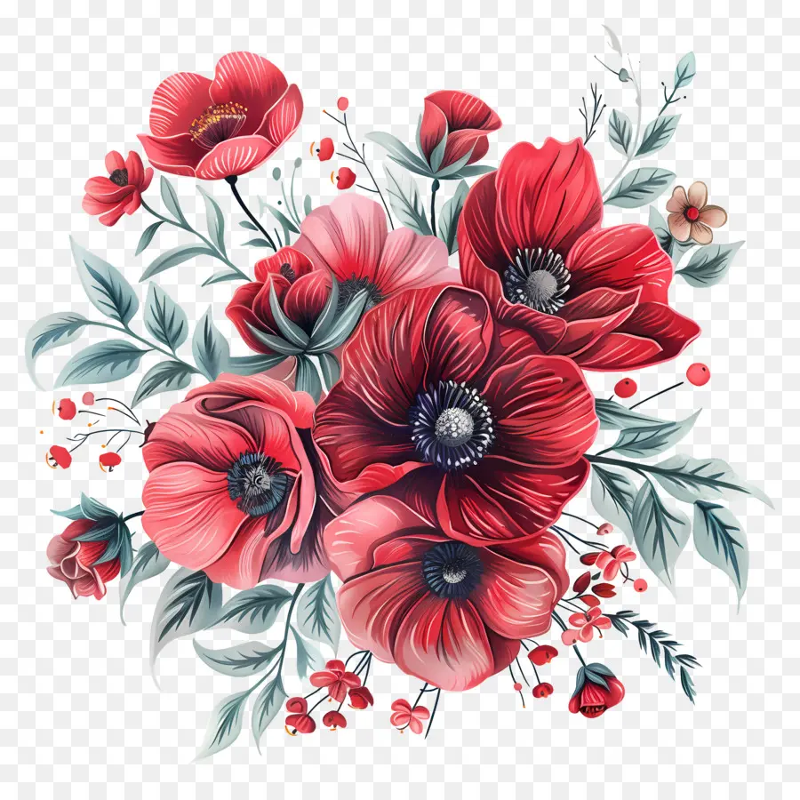 Bouquet De Fleurs，Fleurs PNG