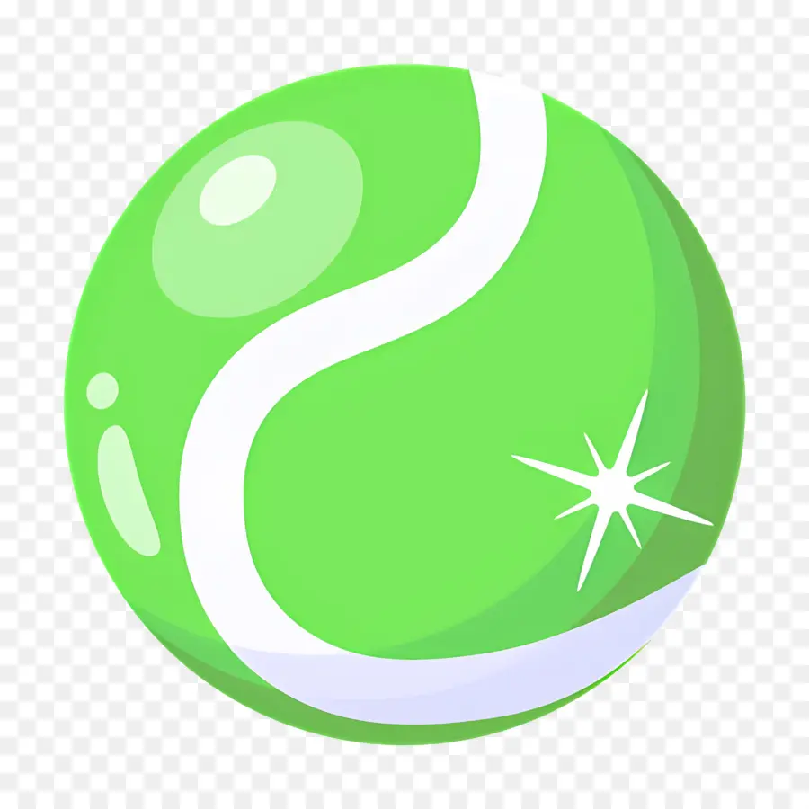 Balle De Tennis，Boule Verte PNG