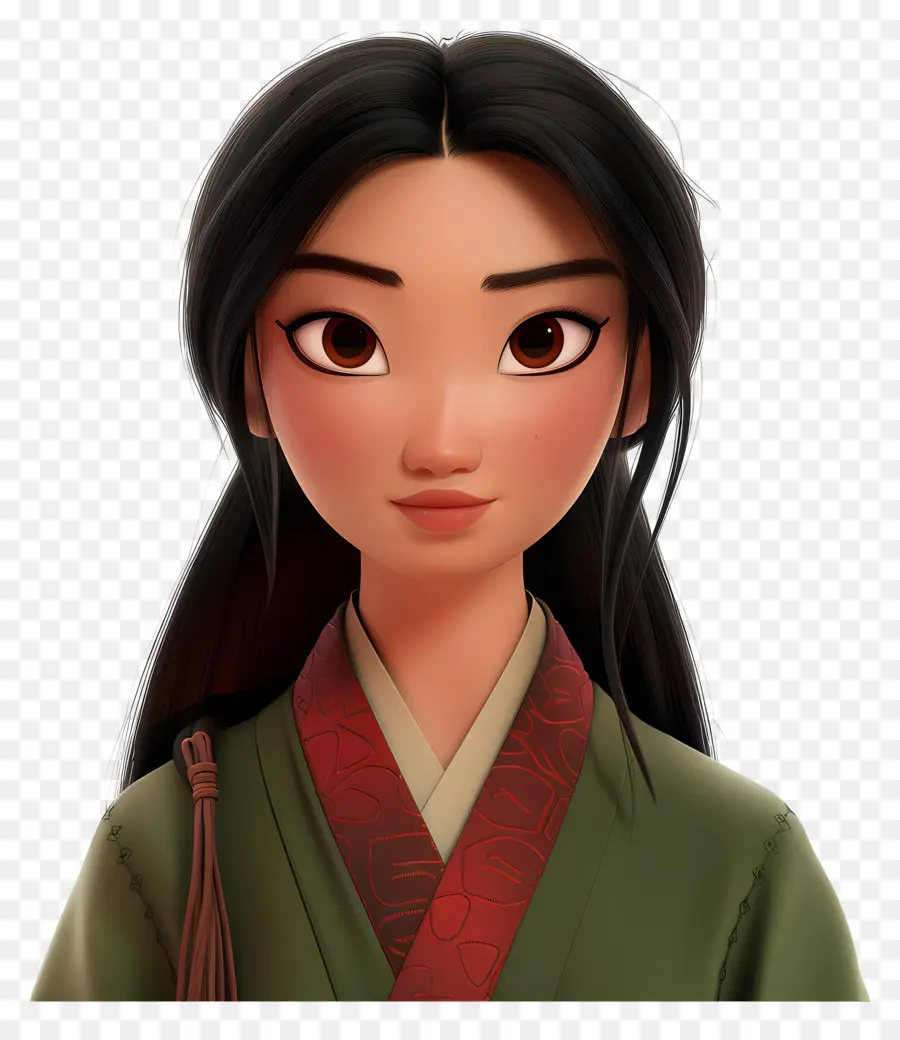 Princesse Mulan，Femme En Robe Rouge PNG