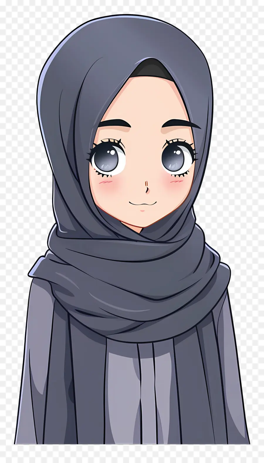 Fille De Dessin Animé Hijab，Fille En Hijab PNG