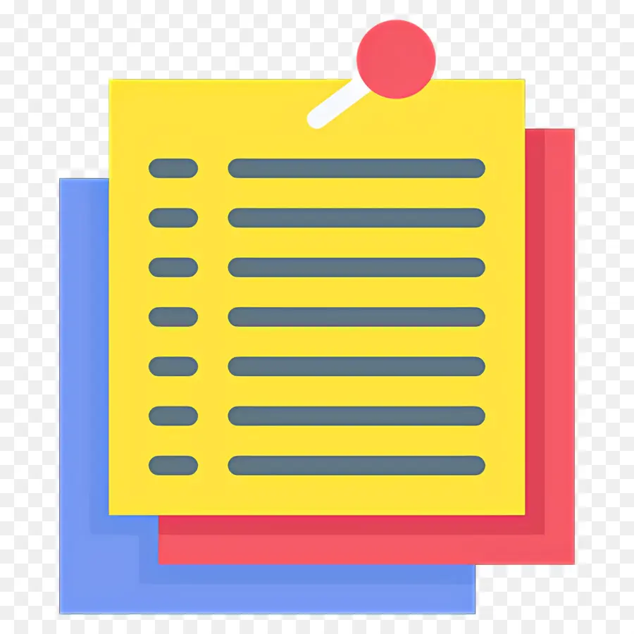 Notes Autocollantes，épingle PNG