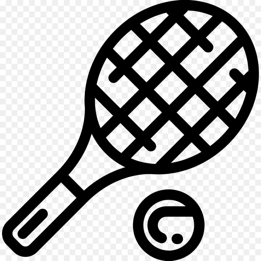 Raquette De Tennis，Raquette Et Balle De Tennis PNG