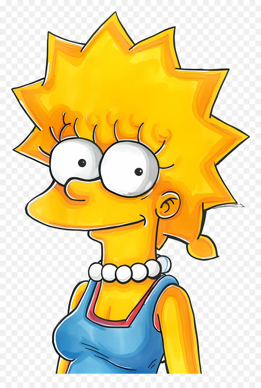 Lisa Simpson，Fille De Dessin Animé PNG