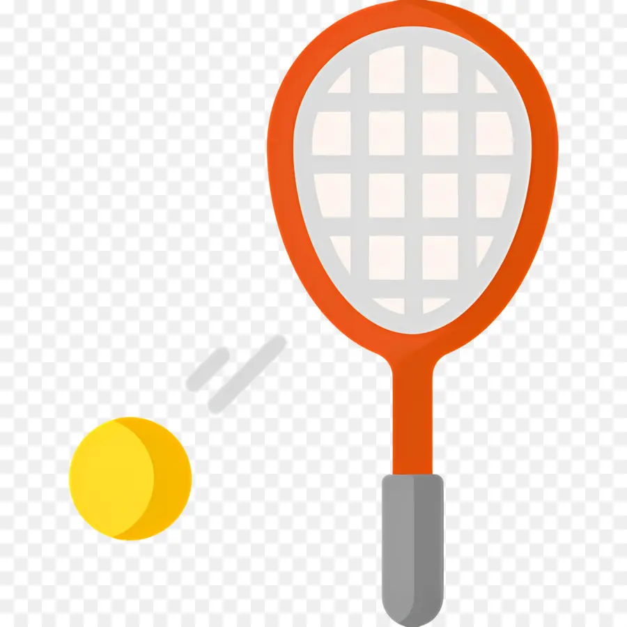 Raquette De Tennis，Raquette Et Balle De Tennis PNG