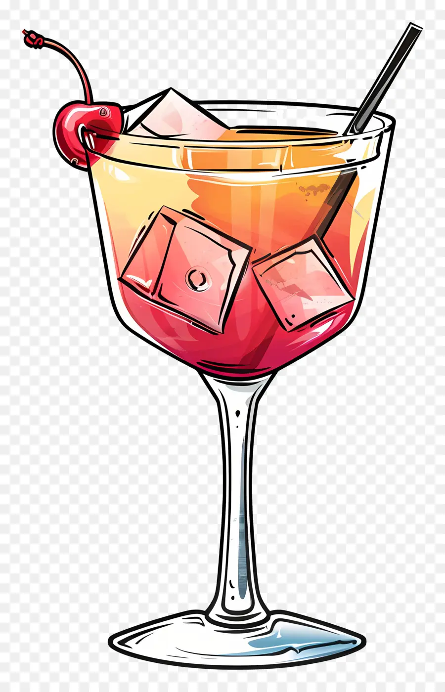 Cocktail Alcoolisé Tropical，Cocktail PNG