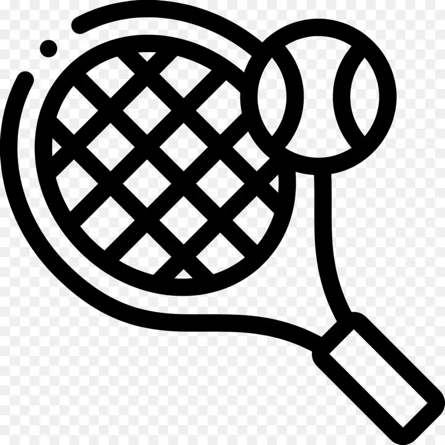 Raquette De Tennis，Raquette Et Balle De Tennis PNG