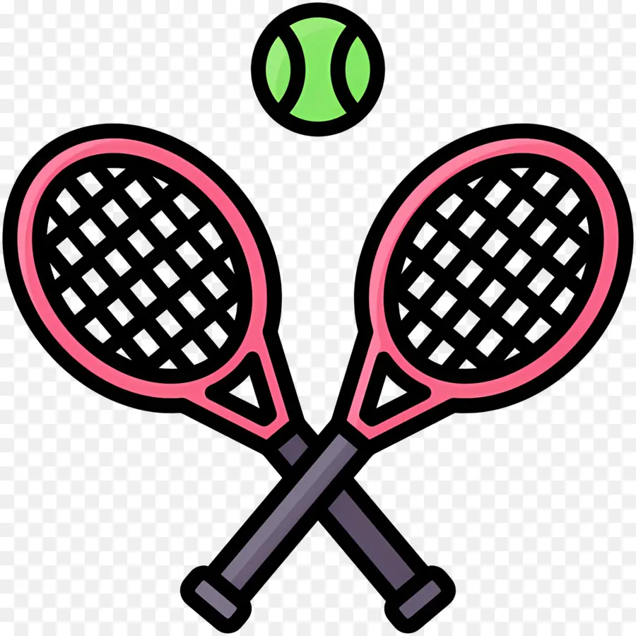 Raquette De Tennis，Raquettes Et Balles De Tennis PNG