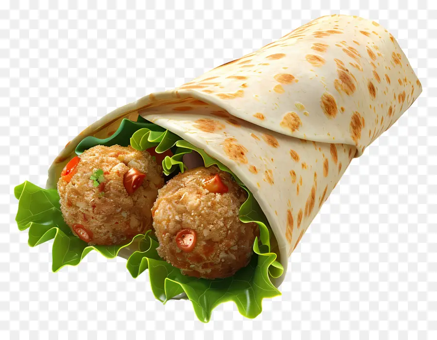 Roulé Aux Falafels，Envelopper PNG