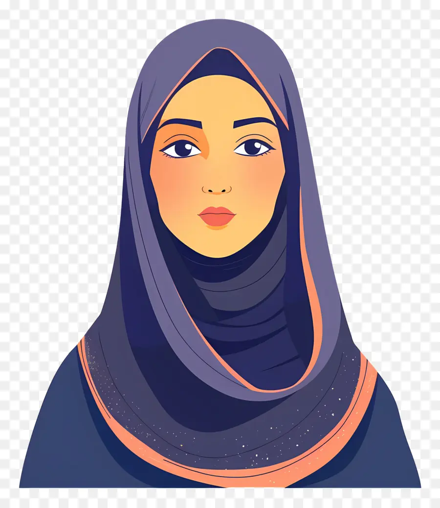 Fille De Dessin Animé Hijab，Femme En Hijab PNG